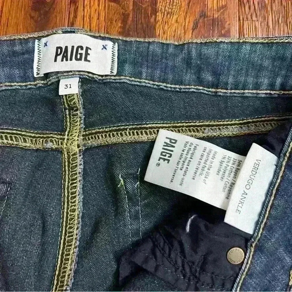 PAIGE Verdugo Ankle Skinny Jean in Nottingham - Picture 9 of 12